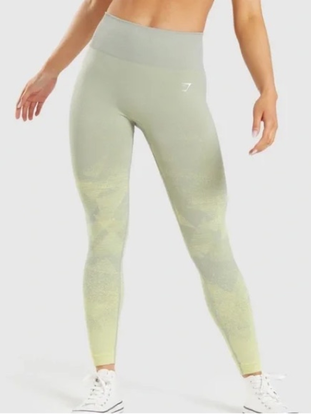 Gym shark Youth High-Waist Olive Green Seamless Leggings